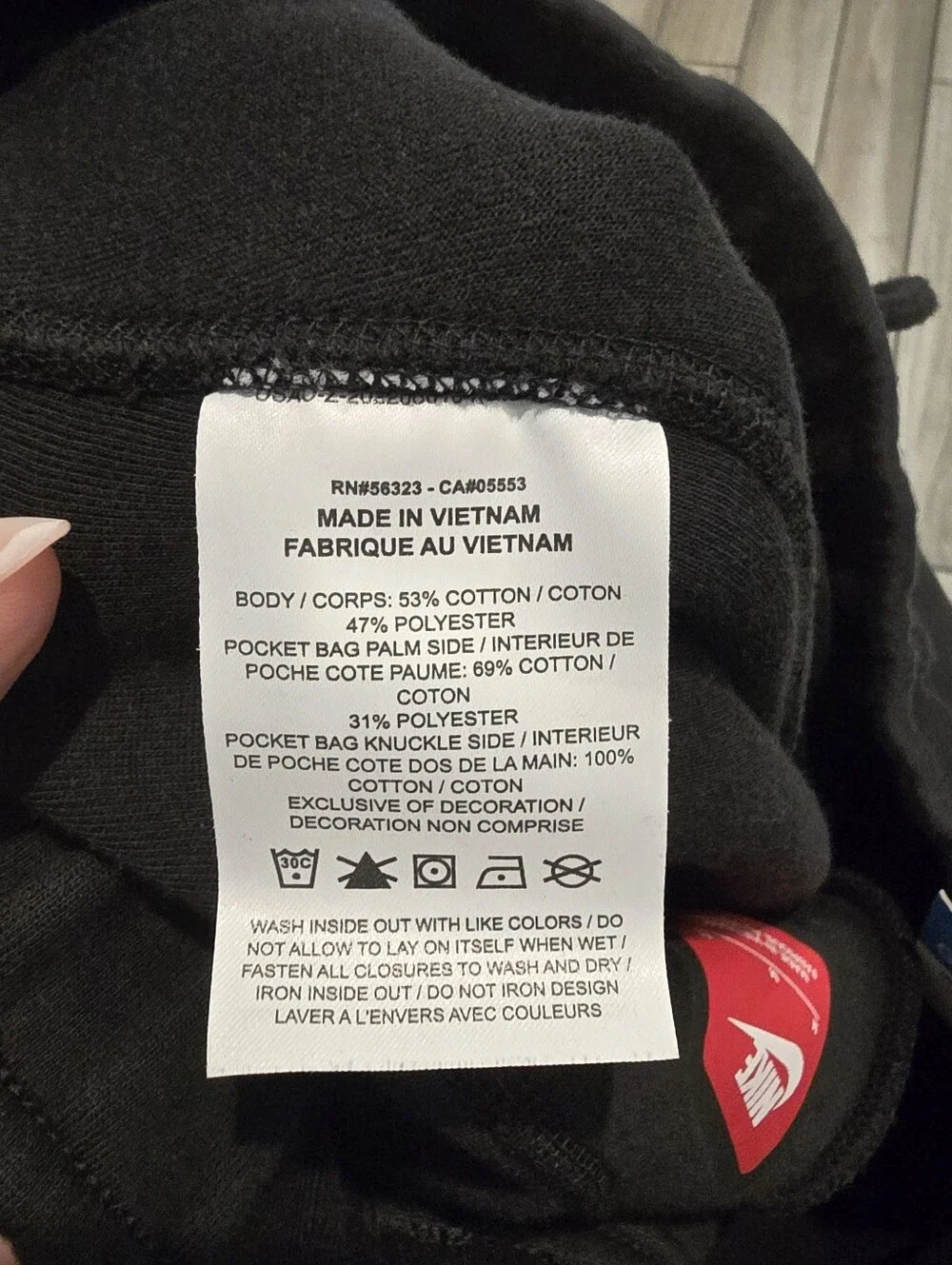 NIKE Tech Fleece Black Sweatpants Medium Drawstring Ankles Fb8012 💜